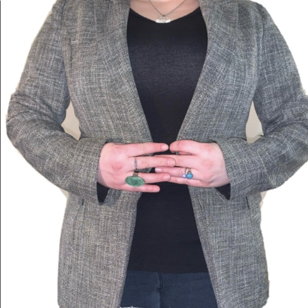 ⚡️ WHBM Fitted Gray Blazer